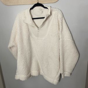 NWT aerie oversized Sherpa pulloverXXL